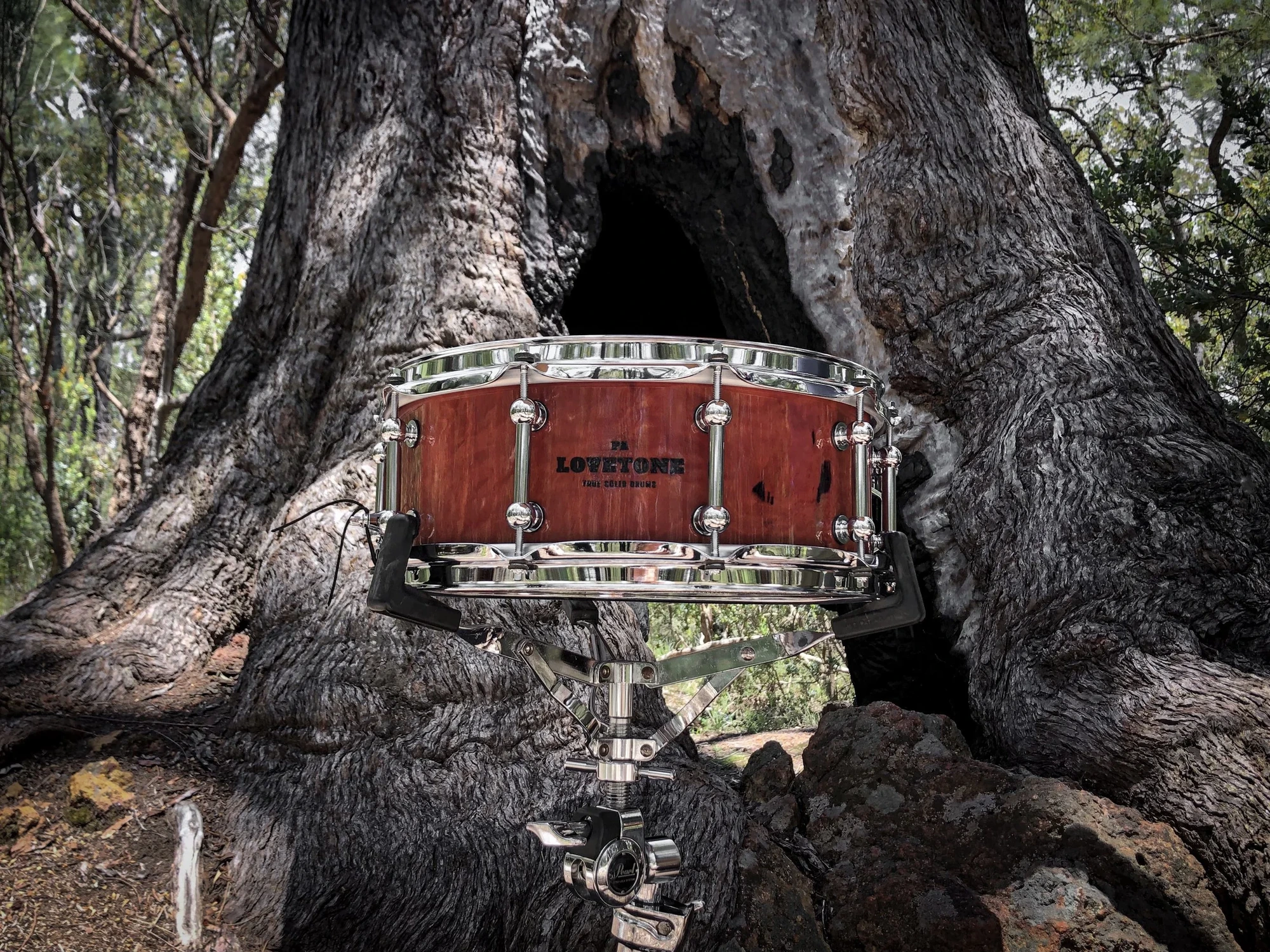 Ruby-red Jarrah timber